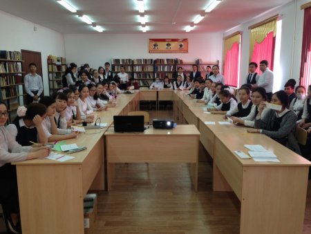 Встреча с учениками средней школы №60