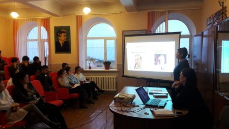 Ақтөбе қаласындағы студенттерге  арналған  АИТВ-жұқпасының алдын алу дәрісі