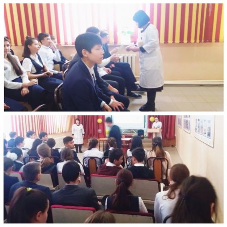 Ақтөбе орта мектебінің оқушыларымен кездесу