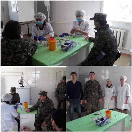 Ақтөбе қаласының әскери қызметкерлеріне науқан