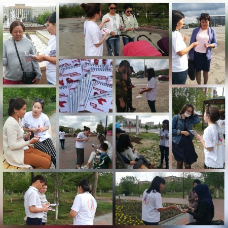 Ақаласындағы, Абай даңғылы аллеясында науқан