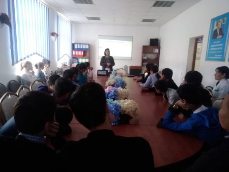 Байғанин ауданының жастарымен кездесу