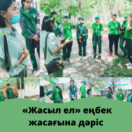 «Жасыл ел» еңбек жасағына дәріс