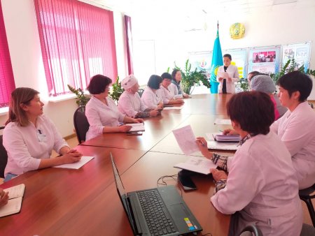 27 апреля 2022г., проведена разъяснительная работа среди соотрудников областного центра по профилактике и борьбе со СПИД